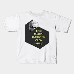 Eienstien Quotes Kids T-Shirt